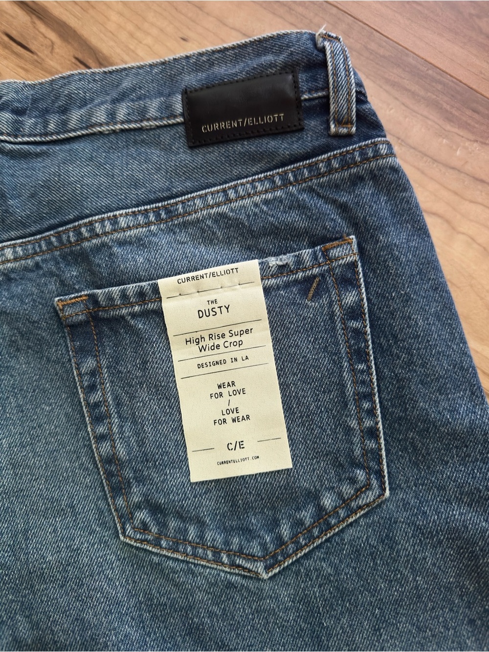NWT CURRENT/ELLIOTT THE DUSTY WIDE LEG JEAN in Size 29 - Picture 5 of 9